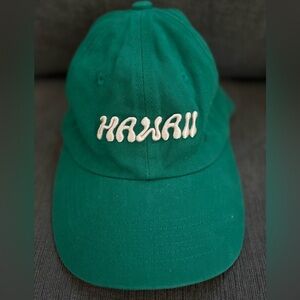 FE women’s baseball cap- Embroidered HAWAII in green